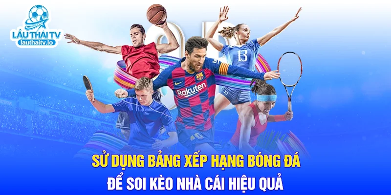 Sử dụng bảng xếp hạng bóng đá để soi kèo nhà cái hiệu quả